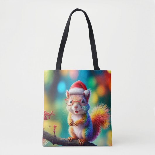 Weihnachtshörnchen als Weihnachtsmann-56765 Tasche (Vorderseite)