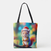 Weihnachtshörnchen als Weihnachtsmann-56765 Tasche (Rückseite)