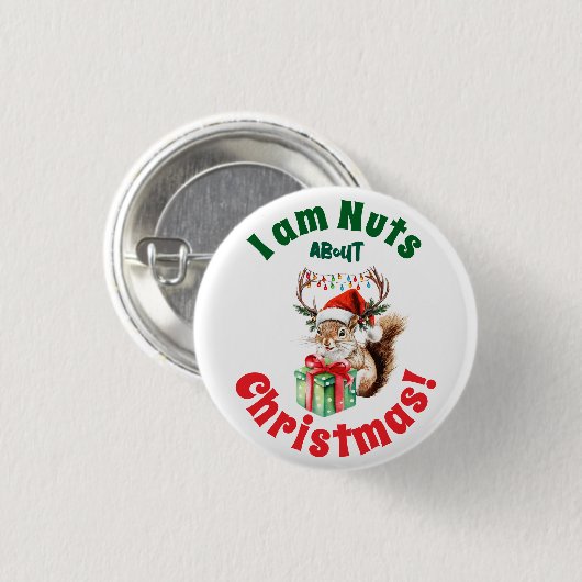 Weihnachtshörnchen & Antler & Geschenkboxen Button (Vorne & Hinten)