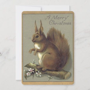 Weihnachtshörnchen Feiertagskarte