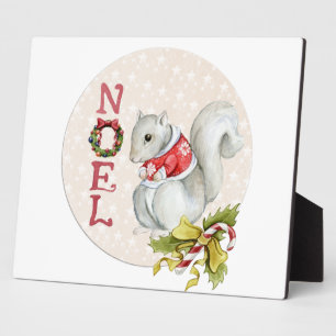 Weihnachtshörnchen-Illustration Fotoplatte