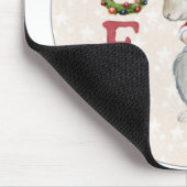 Weihnachtshörnchen-Illustration Mousepad (Ecke)