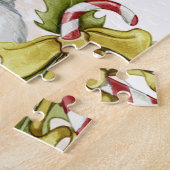 Weihnachtshörnchen-Illustration Puzzle (Seite)