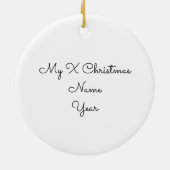 Weihnachtshörnchen Keramik Ornament (Hinten)