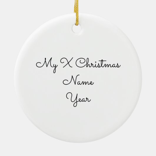 Weihnachtshörnchen Keramik Ornament (Hinten)