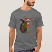Weihnachtshörnchen Lights Tree Funny Animal Lover T-Shirt (Vorderseite)