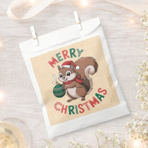 Weihnachtshörnchen - Merry Christmas Geschenktütchen