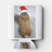 Weihnachtshörnchen mit dem Weihnachtsmann Dosenkühler (Rückseite)