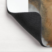 Weihnachtshörnchen mit dem Weihnachtsmann Mousepad (Ecke)