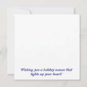 Weihnachtshörnchen mit Lights Fun Holiday Card (Rückseite)