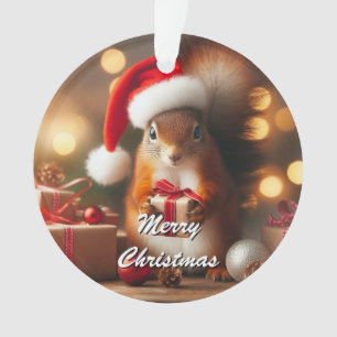 Weihnachtshörnchen mit Ornament individuell anpass