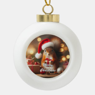 Weihnachtshörnchen mit Ornament individuell anpass