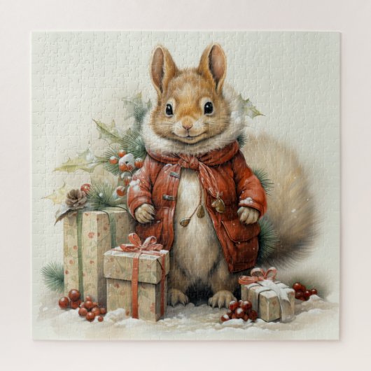Weihnachtshörnchen-Puzzle Puzzle (Vertikal)