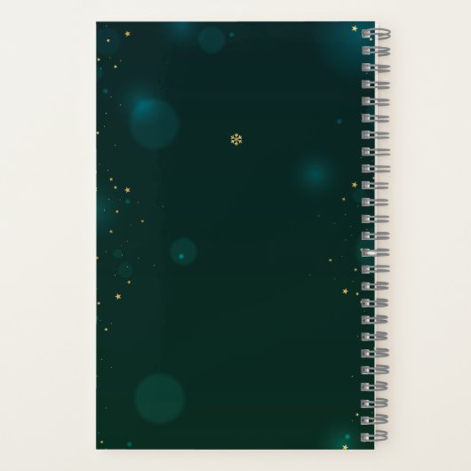 Weihnachtshörnchen, Schneeflocken Notizblock (Rückseite)