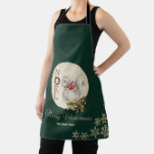 Weihnachtshörnchen, Schneeflocken Schürze (InSitu)