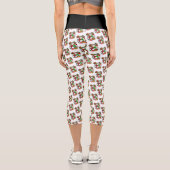 Weihnachtshosen mit hoher Taille Capris (Rückseite)