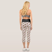 Weihnachtshosen mit hoher Taille Capris (Rückseite)