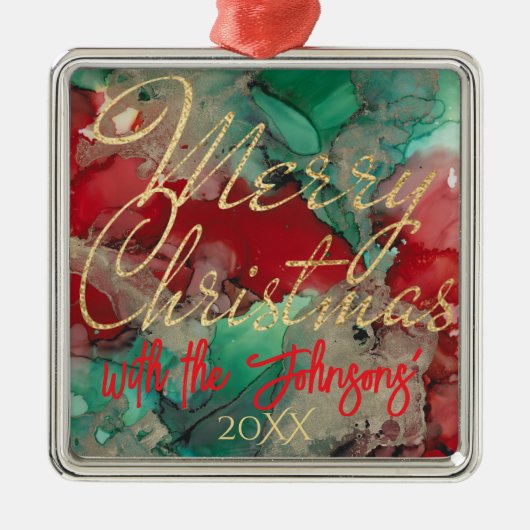 WeihnachtsHübsch Ornament Aus Metall (Vorne)