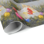 Weihnachtshuhn Geschenkpapier (Rolleneckpunkt)