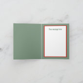 Weihnachtshühnchen individuell anpassbar feiertagskarte (Innenseite)