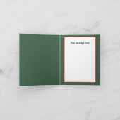 Weihnachtshühnchen individuell anpassbar feiertagskarte (Innenseite)