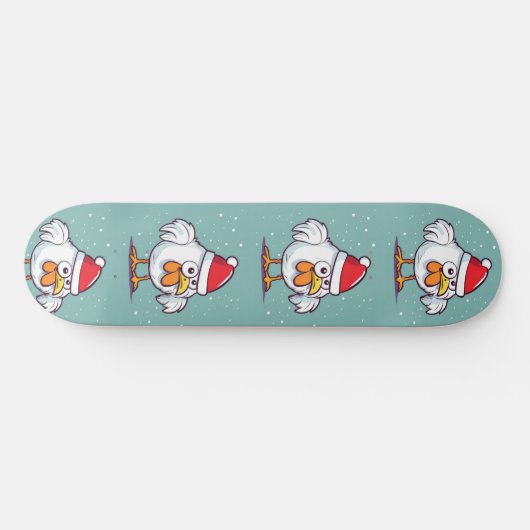 Weihnachtshühnerskateboard Skateboard (Horizontal)