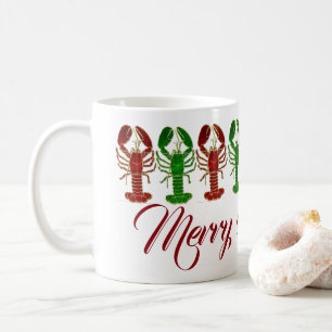 Weihnachtshummer Kaffeetasse