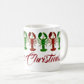 Weihnachtshummer Kaffeetasse (VorderseiteRechts)