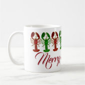 Weihnachtshummer Kaffeetasse (Links)