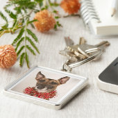 Weihnachtshund 1 schlüsselanhänger (Seite)