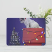 Weihnachtshund 2012 feiertagskarte (Stehend Vorderseite)