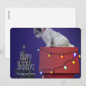 Weihnachtshund 2012 feiertagskarte (Vorne/Hinten)