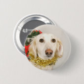 Weihnachtshund 2 button (Vorne & Hinten)
