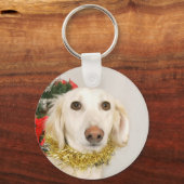 Weihnachtshund 2 schlüsselanhänger (Vorderseite)