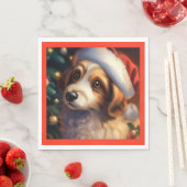 Weihnachtshund 2 serviette (Beispiel)