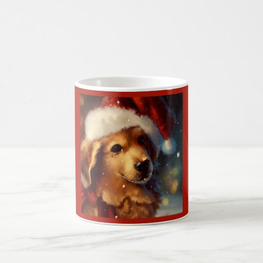 Weihnachtshund 4 kaffeetasse (Mittel)