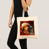 Weihnachtshund 4 tragetasche (Vorderseite (Produkt))