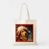 Weihnachtshund 4 tragetasche (Rückseite)