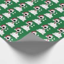 Weihnachtshund auf Grün