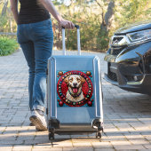 Weihnachtshund Aufkleber (Koffer Insitu)