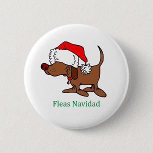 Weihnachtshund Button