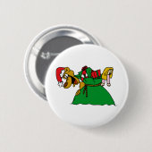 Weihnachtshund Button (Vorne & Hinten)