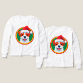 Weihnachtshund Cartoon (Design Vorderseite & Rückseite)