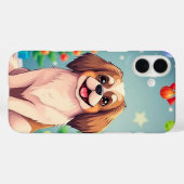 Weihnachtshund Case-Mate iPhone Hülle (Rückseite (Horizontal))