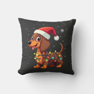 Weihnachtshund Dachshund Nikolaus Weihnachten Wien Kissen