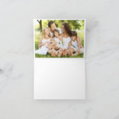 Weihnachtshund Dackel Gold Foto Merry Karte (Innenseite)