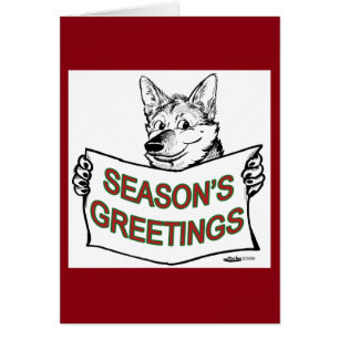 Weihnachtshund: Die Grüße der Jahreszeit!