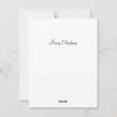 Weihnachtshund Feiertagskarte (Rückseite)