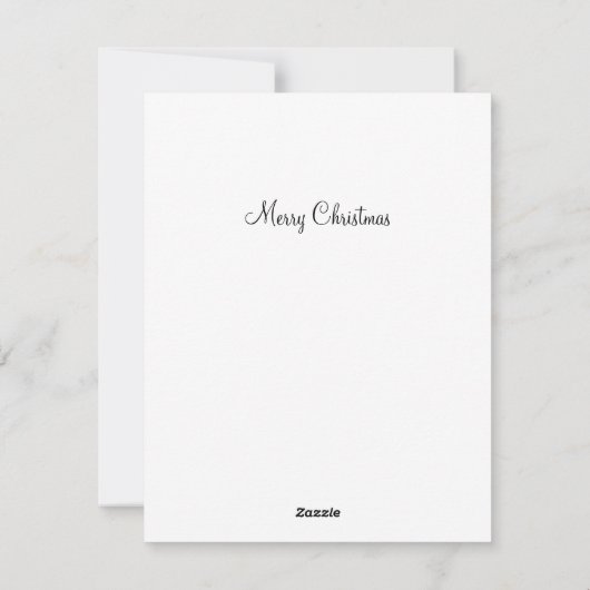 Weihnachtshund Feiertagskarte (Rückseite)