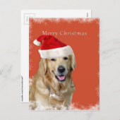 Weihnachtshund Feiertagspostkarte (Vorne/Hinten)